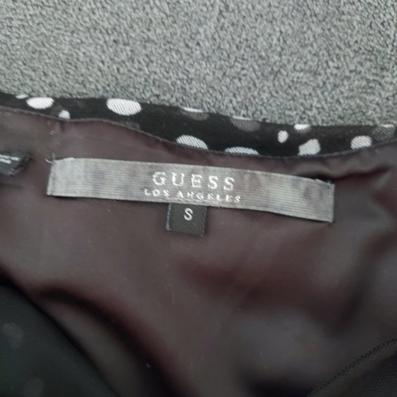 GUESS Women’s Polka Dot Retro Vintage Cocktail Swing Dress Size: Small - Picture 10 of 11